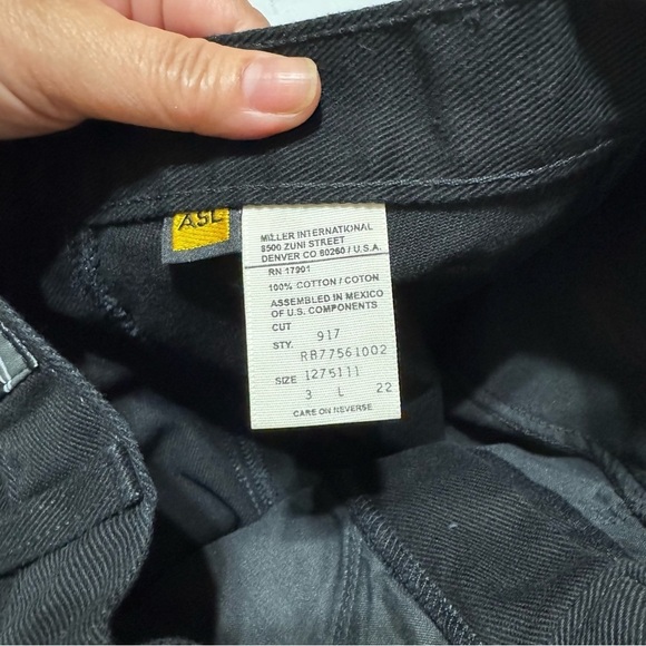 ROCKY MOUNTAIN CLOTHING CO women’s black denim jeans vintage 80s size 22 EUC - Picture 3 of 16